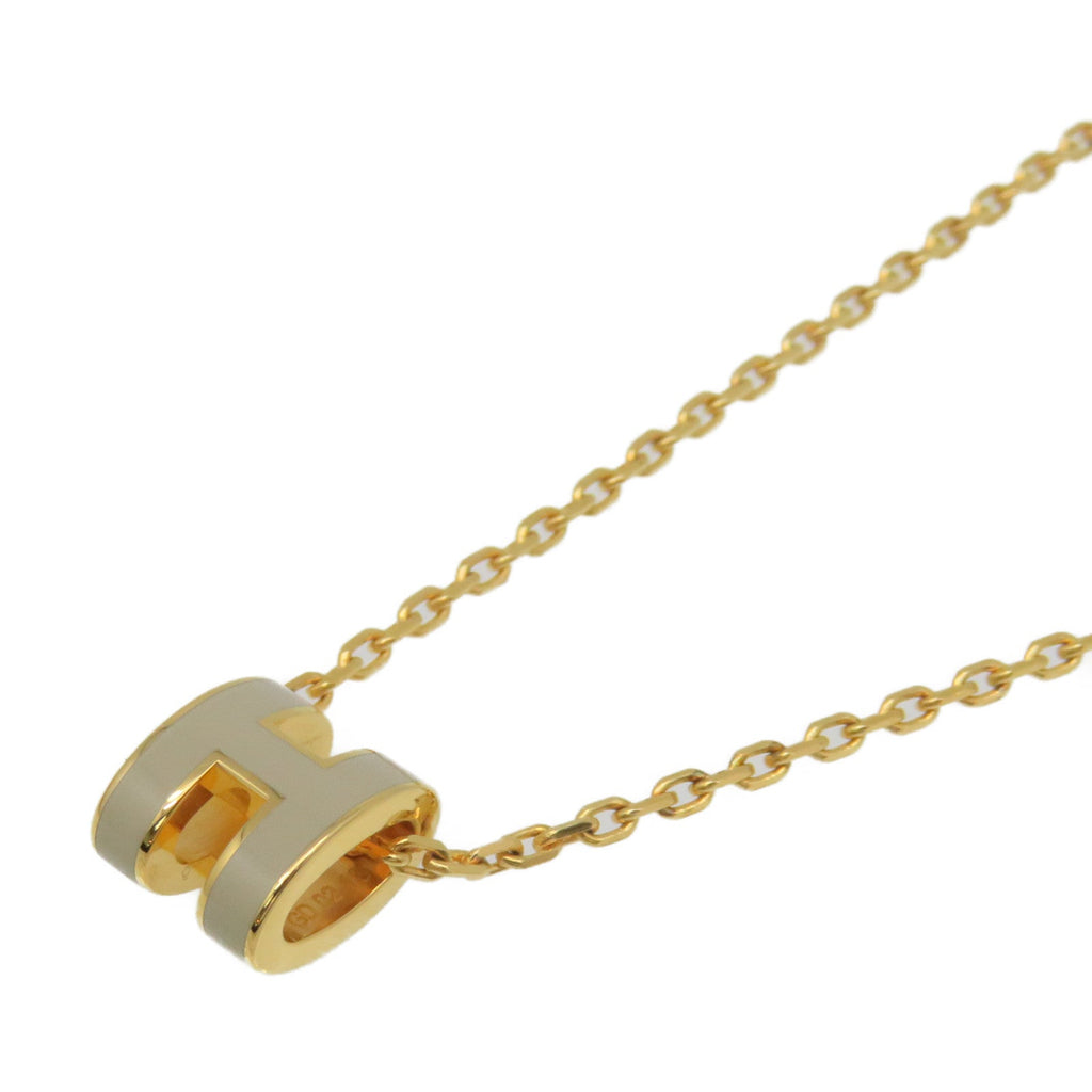18K Hermes Mini Pop Grey Necklace