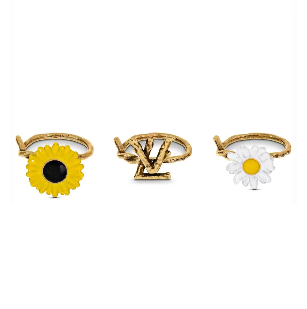 18K Louis Vuitton Gardening Set of Three Ring