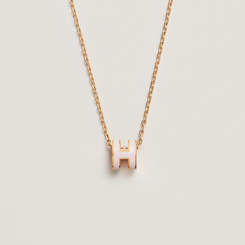 18K Hermes Mini Pop Pink Necklace