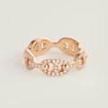 18K Hermes Chaine D'Ancre Enchainee Diamond Ring