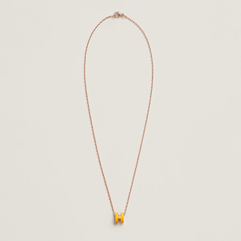 18K Hermes Mini Pop Yellow Necklace