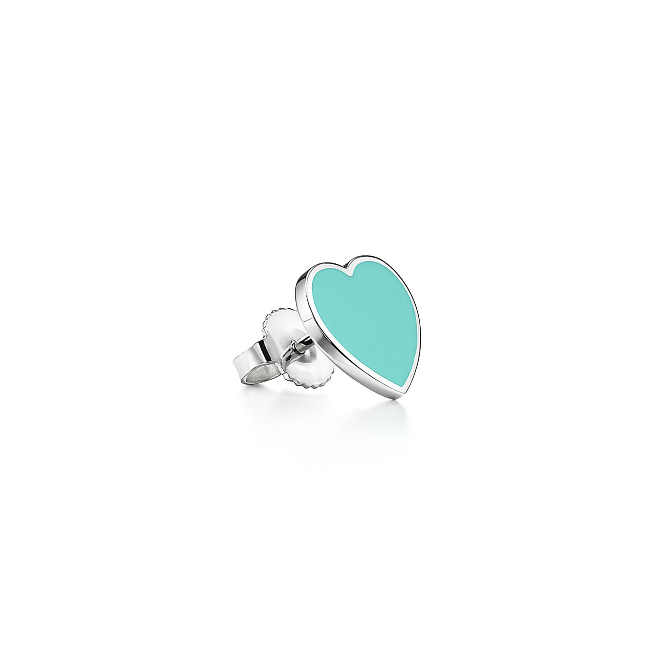 18K Tiffany Return to Blue Heart Earrings