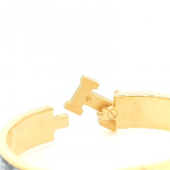 18K Hermes Guepards Clic Clac Bracelet