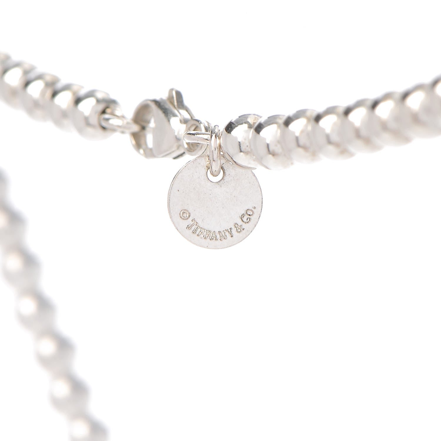 18K Tiffany Return to Heart Tag Bead Necklace