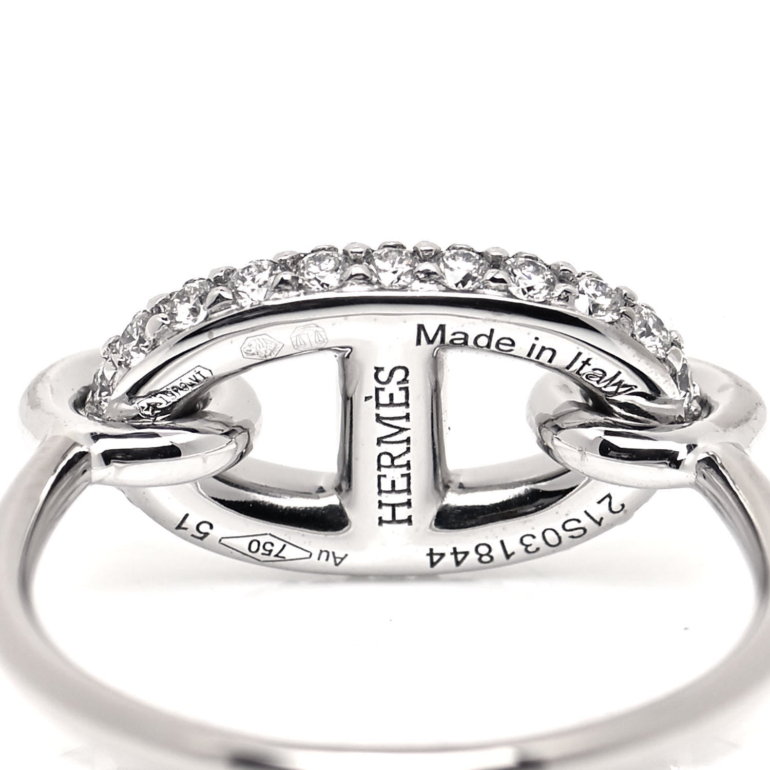 18K Hermes Farandole Diamond Ring