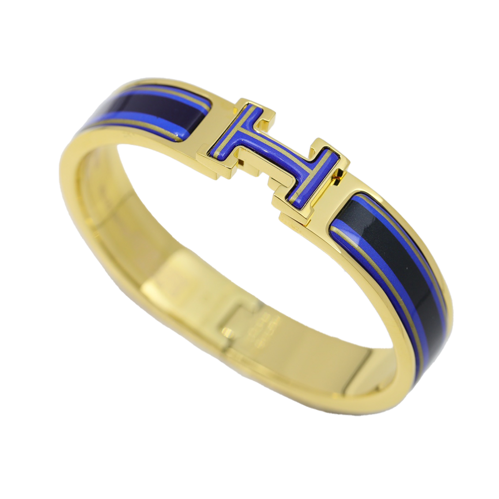 18K Hermes Clic Purple Bracelet
