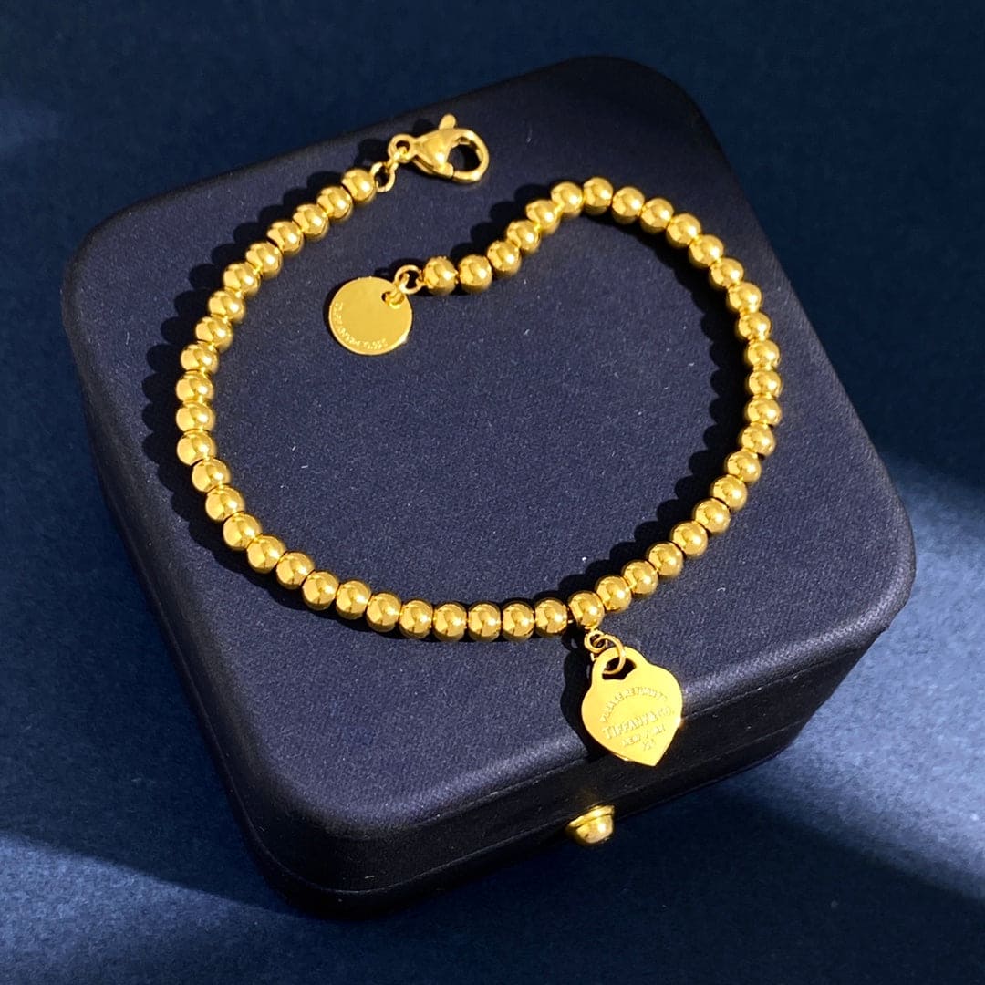18K Tiffany Return to Heart Tag Bracelet