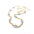 18K Chanel Crystal Chain Link Necklace
