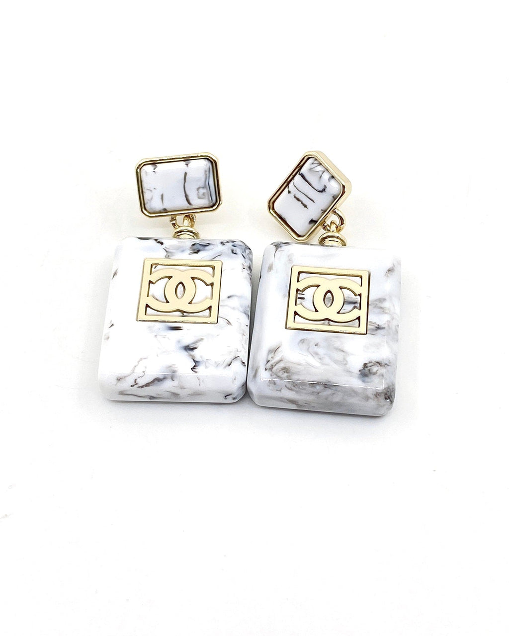 18K Chanel Eternal No. 5 Earrings