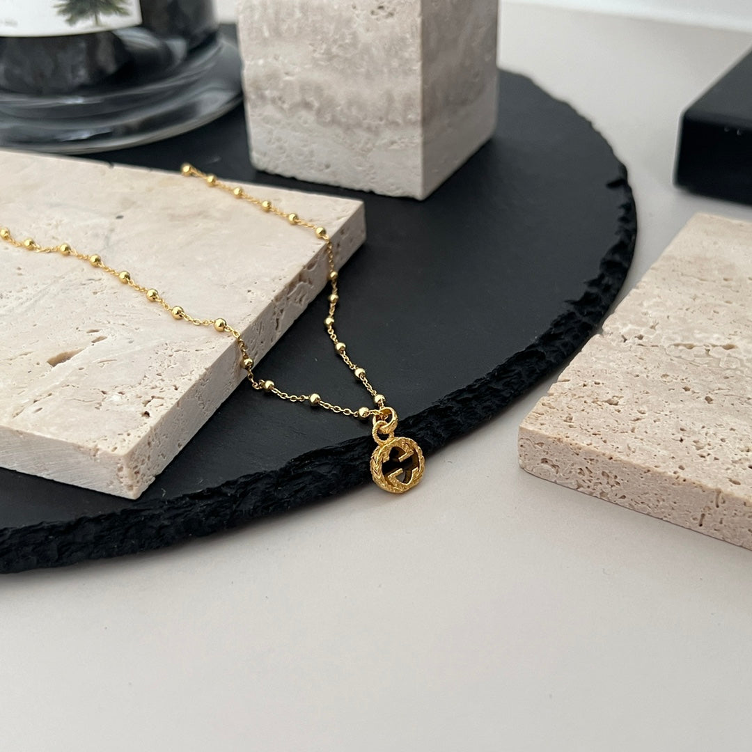 18K Gucci Double Interlocking Gucci Necklace