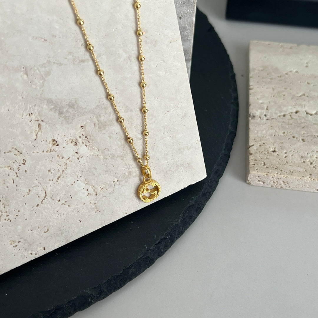 18K Gucci Double Interlocking Gucci Necklace