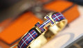 18K Hermes Clic Purple Bracelet