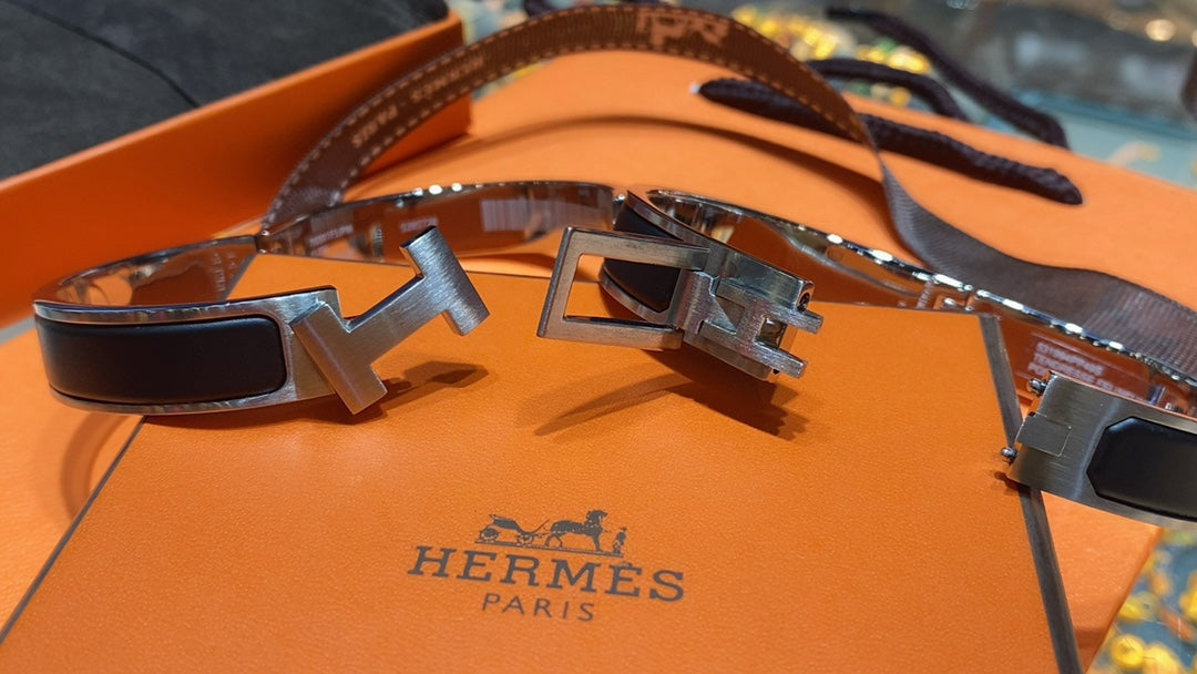 18K Hermes Jet Black Bracelet