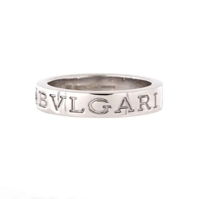 18K Bvlgari White Gold Diamond Ring