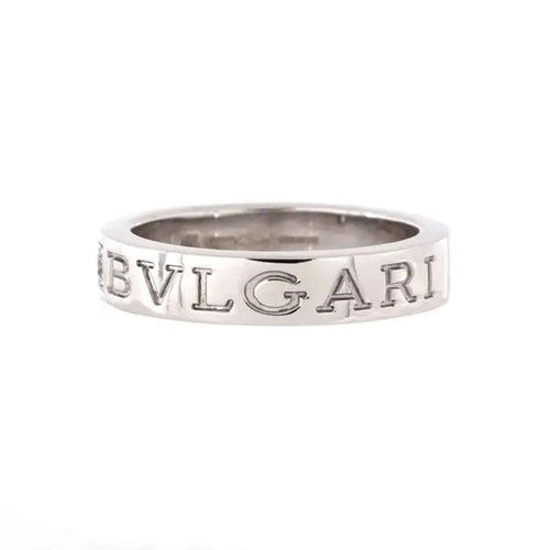 18K Bvlgari White Gold Diamond Ring