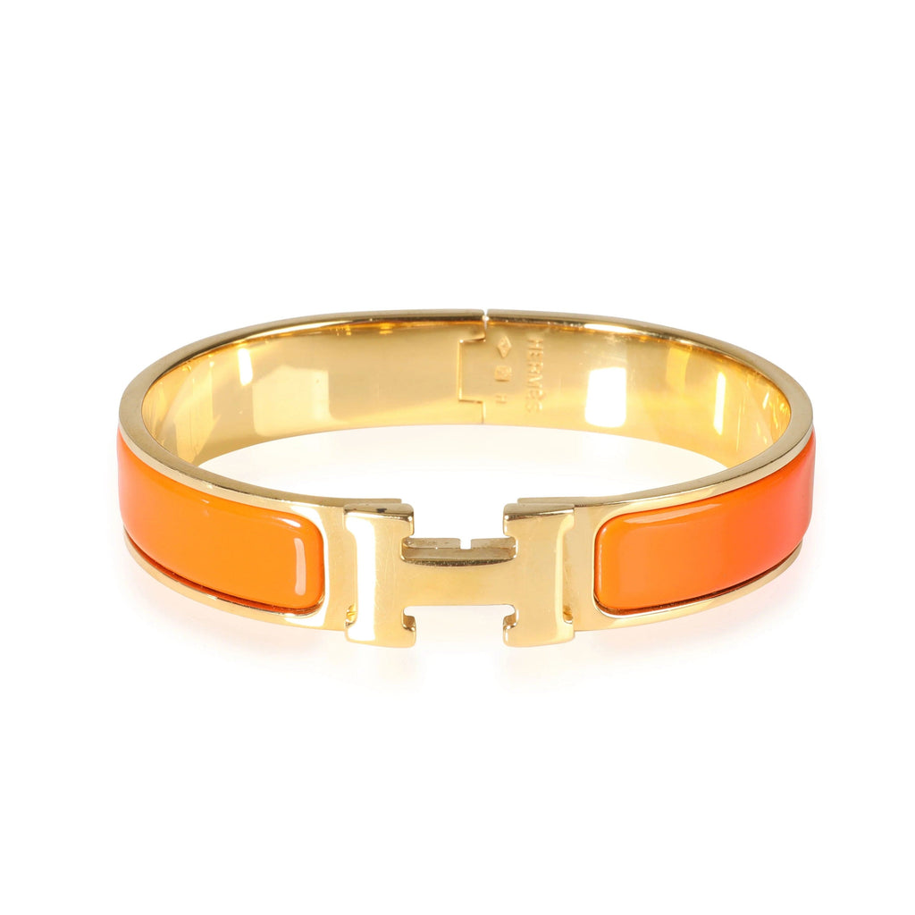 18K Hermes Clic Orange Bracelet