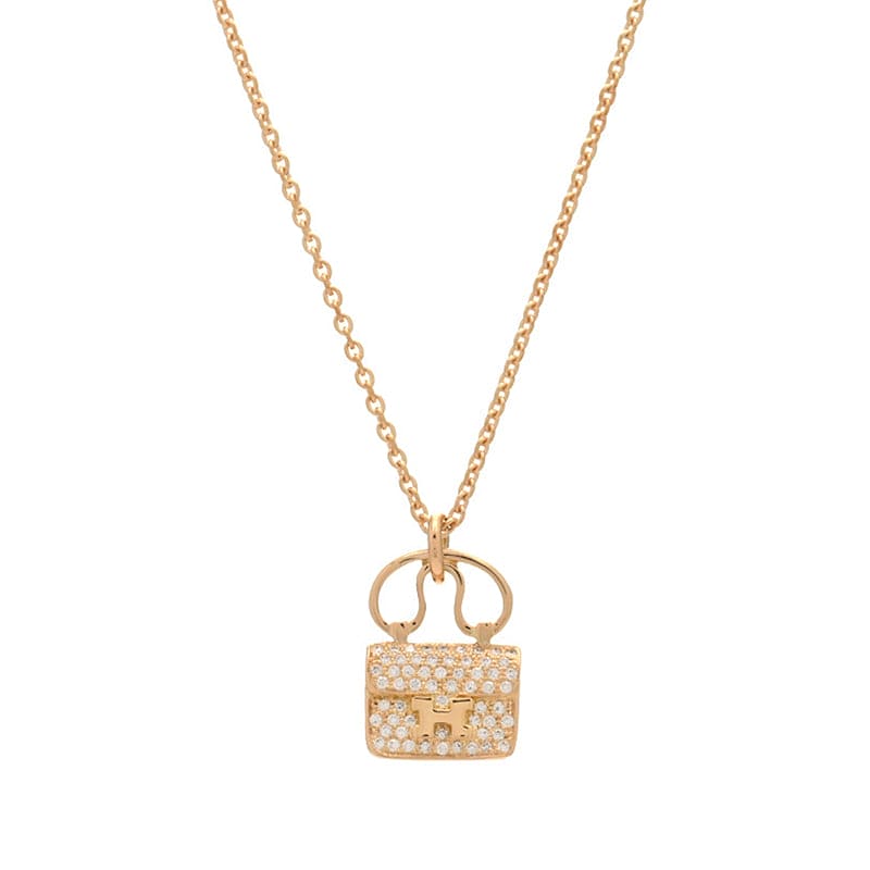 18K Hermes Amulettes Constance Pendant Necklace