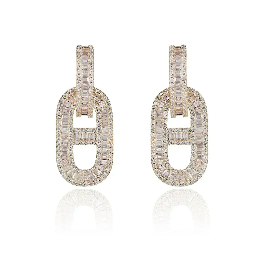 18K Hermes Diamonds Earrings