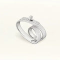 18K Hermes Kelly Gavroche Double Ring