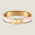 18K Hermes Clic Cadenas Pink Bracelet