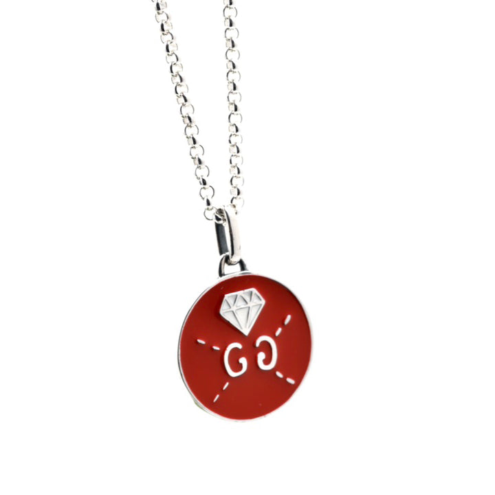 18K Gucci Double Ghost Red Necklace