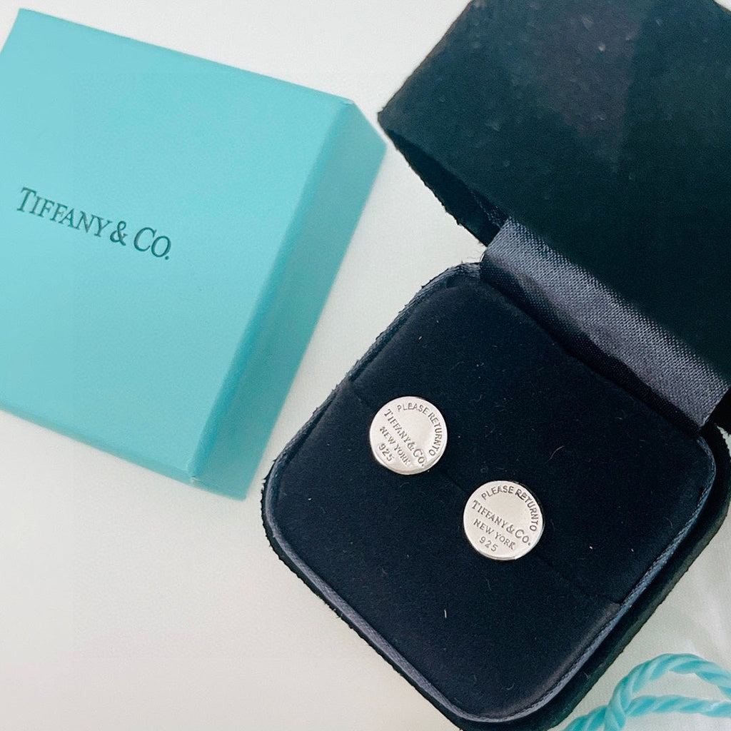 18K Tiffany Return to Circle Stud Earrings