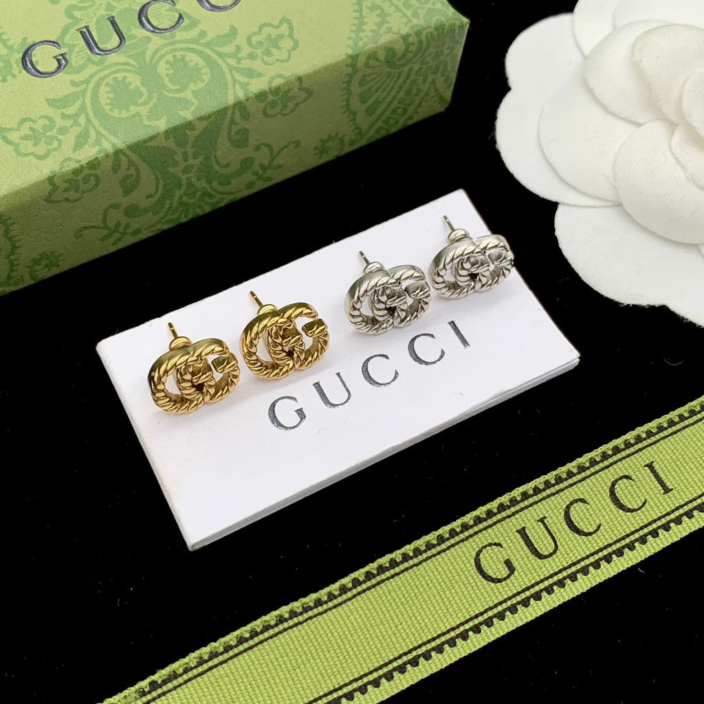 18K Gucci Double Earrings