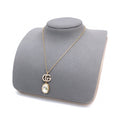18K Gucci Double Crystal Necklace