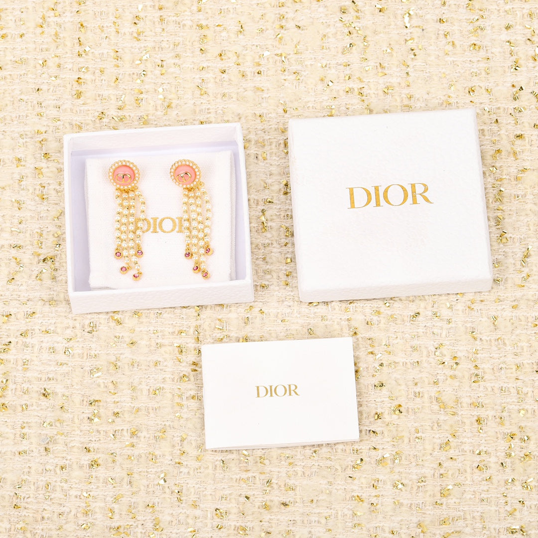 18K Dior Petit Tassel Earrings