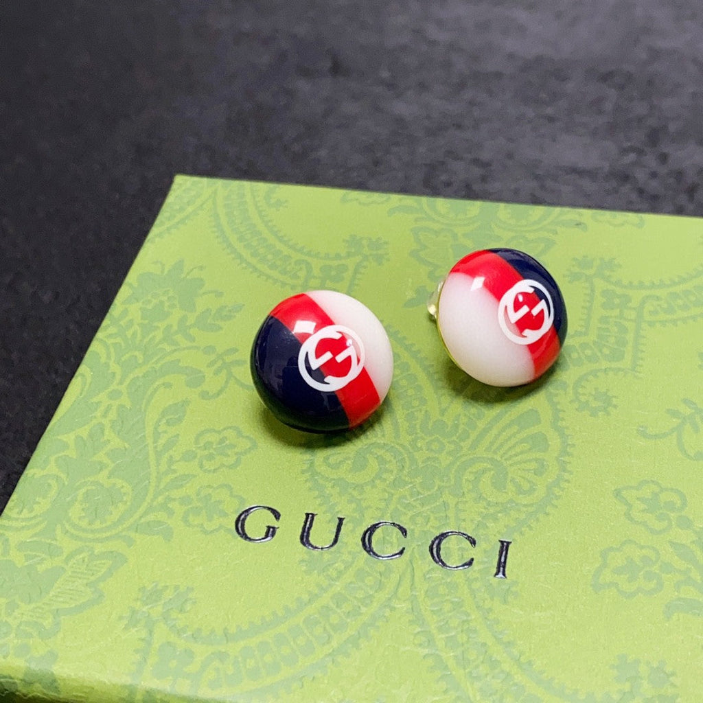 18K Gucci Double Color Earrings