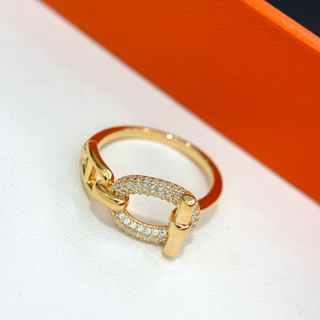 18K Hermes Adage Ring