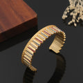 18K Celine Ver Open Cuff Bracelet