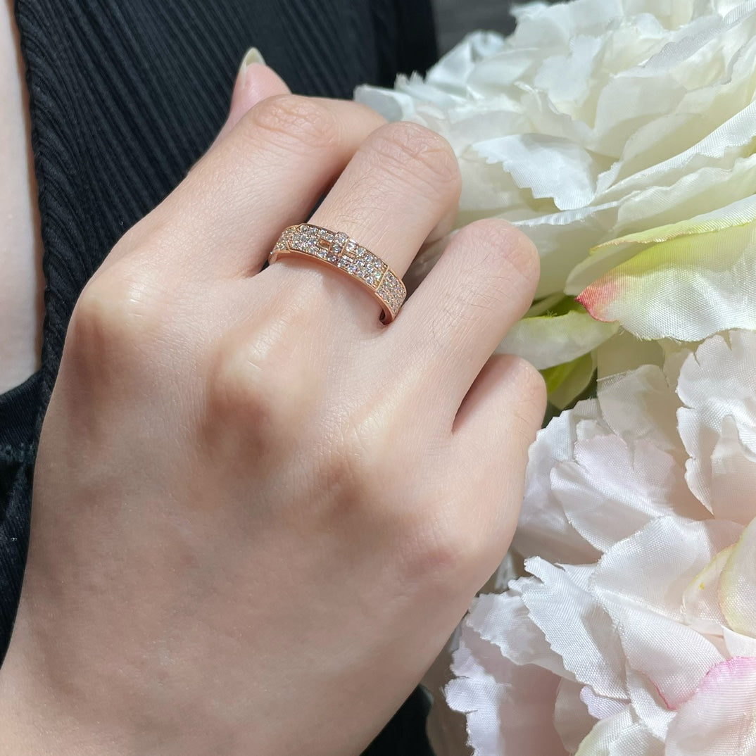 18K Hermes Collier De Chien Diamonds Ring