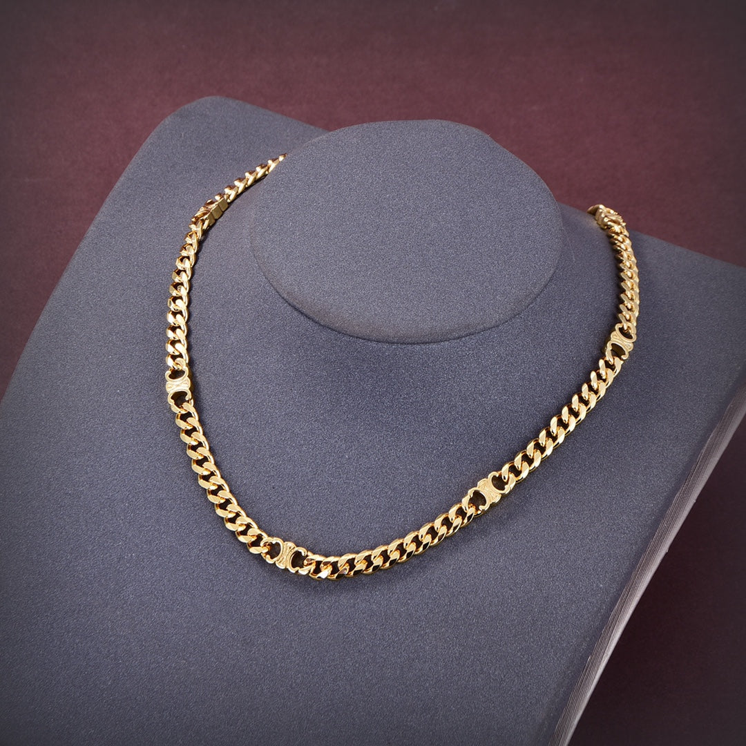 18K Celine Dior Small Gourmette Necklace