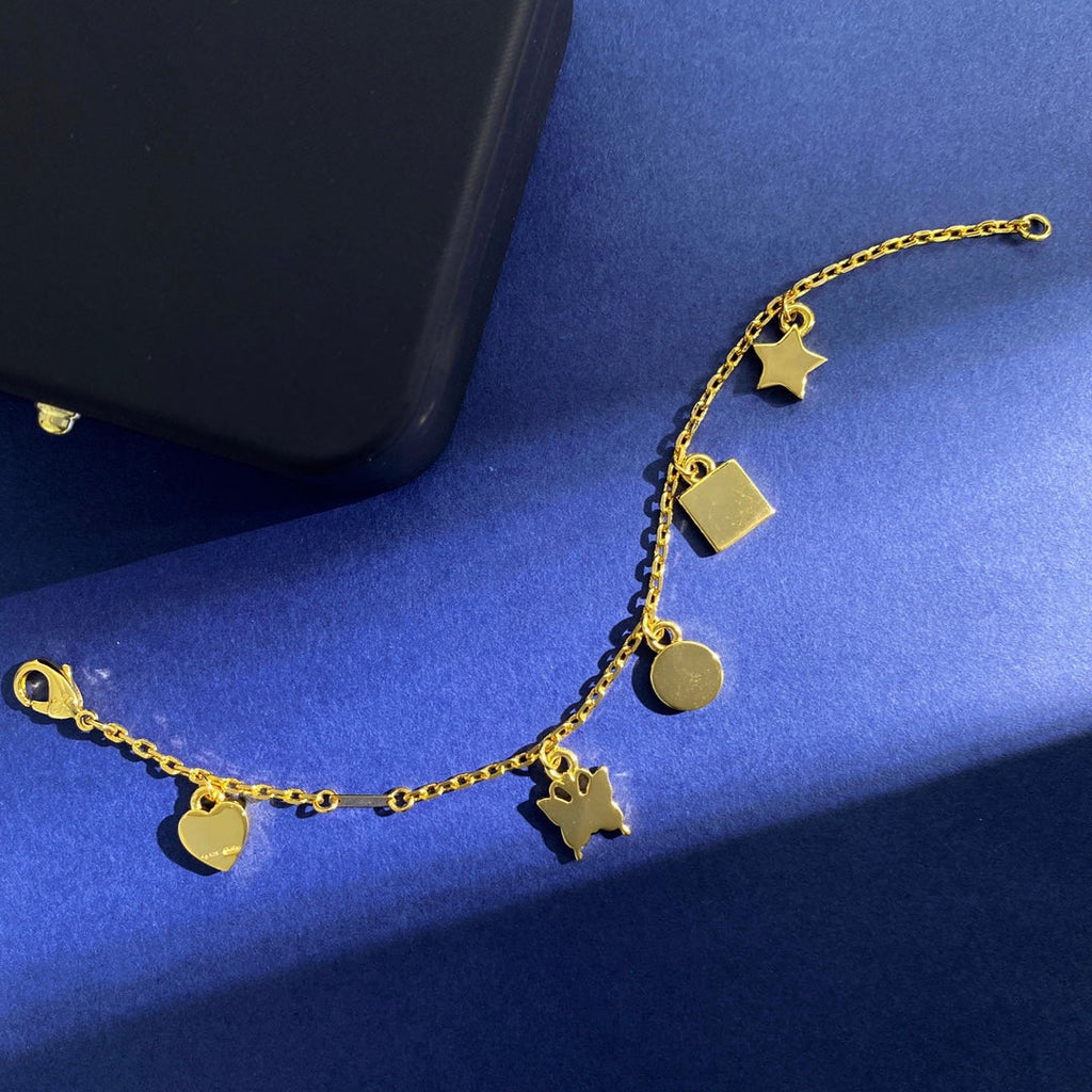 18K Gucci Double Letter Bracelet