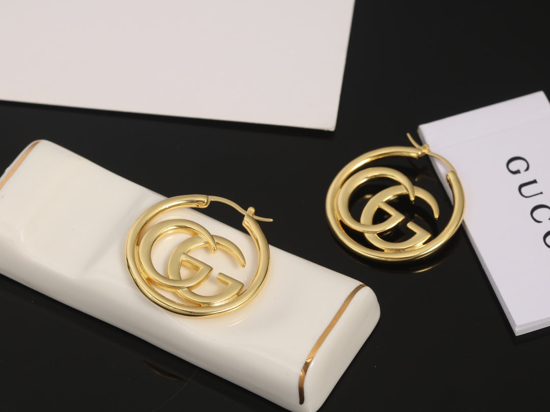 18K Gucci Double Earrings