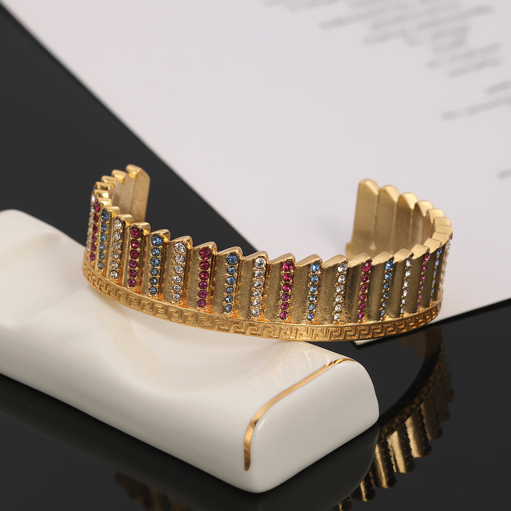 18K Celine Ver Open Cuff Bracelet