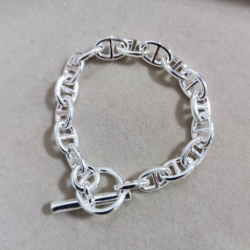 18K Hermes Cha?ne D'ancre Encha?n ̈¦e Bracelet