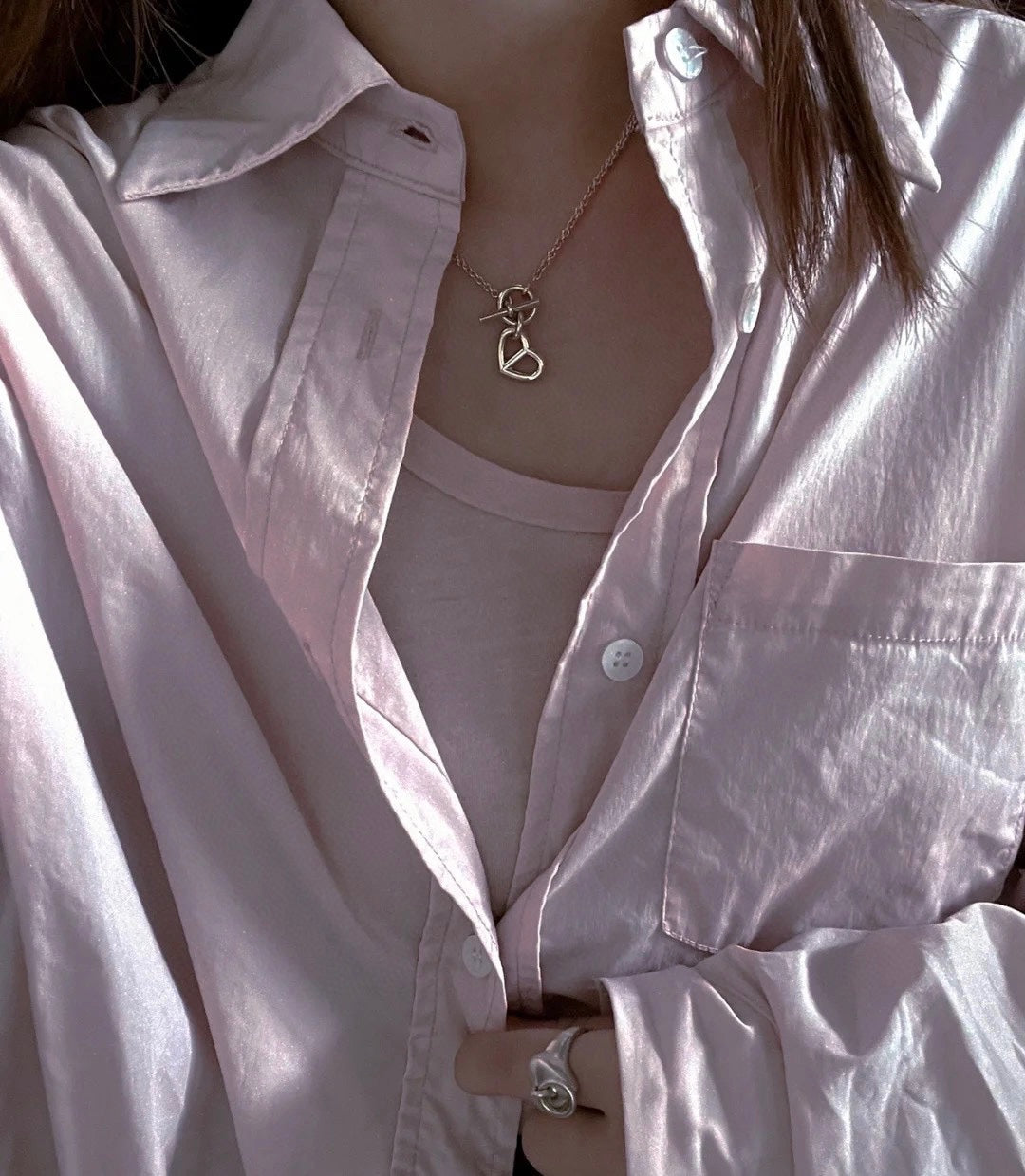 18K Hermes Cache-coeur Amulette Pendant Necklace