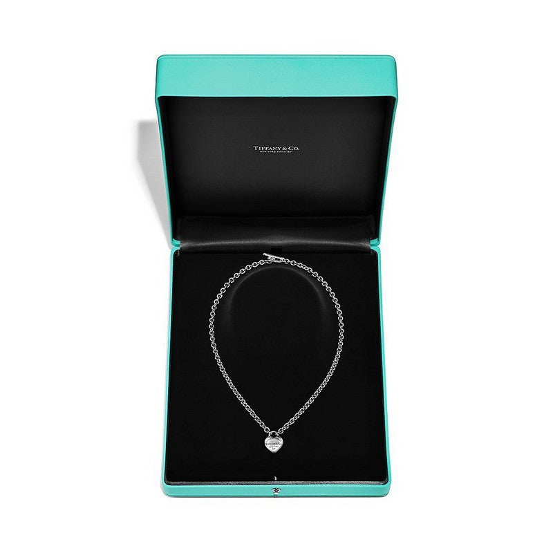 18K Tiffany Return to Full Heart Tag Chain Necklace