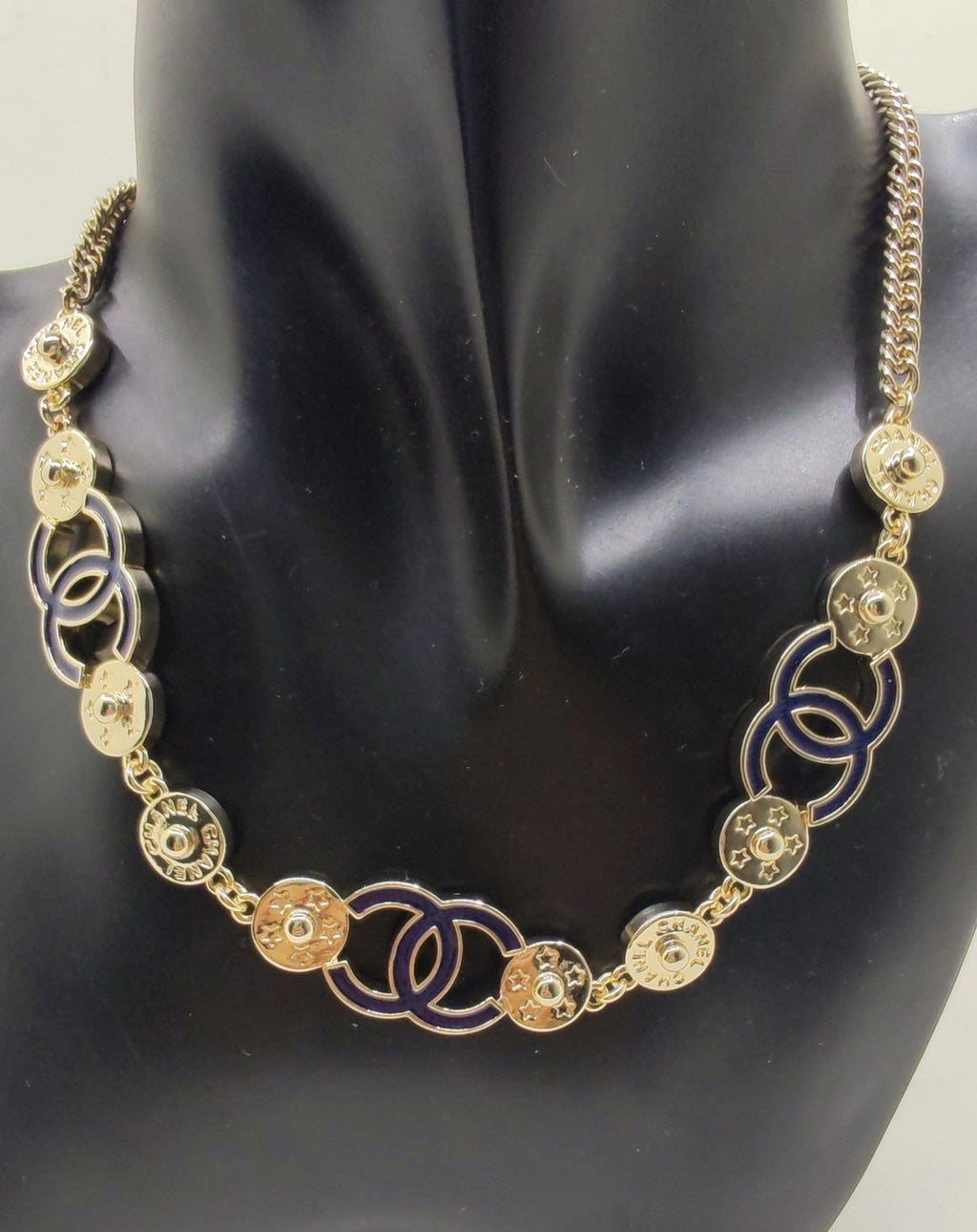 18K Chanel Blue Choker Necklace
