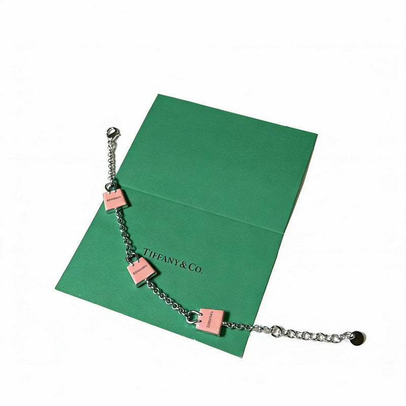 18K Tiffany Return to Pink Bag Bracelet
