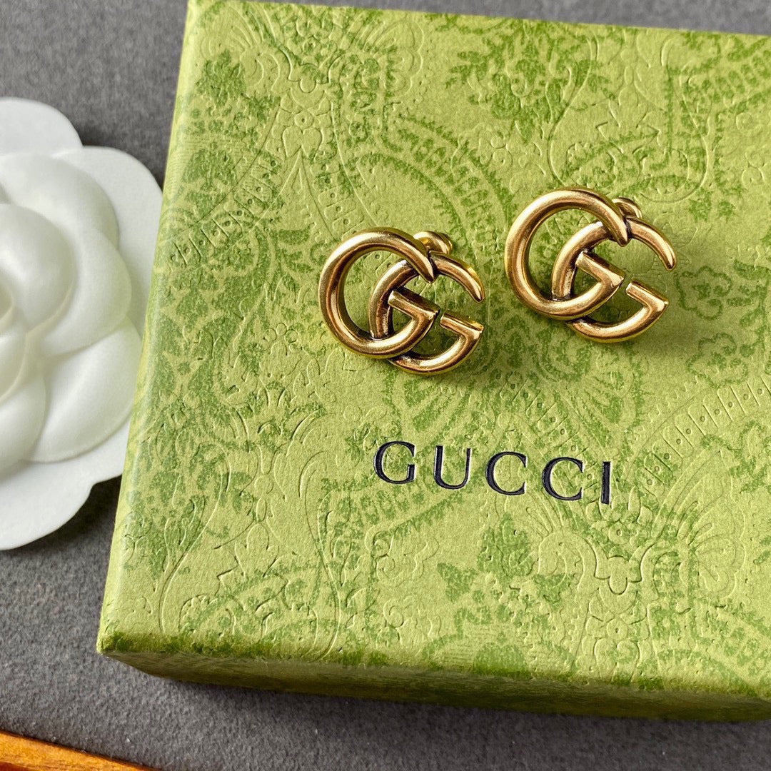 18K Gucci Double Earrings