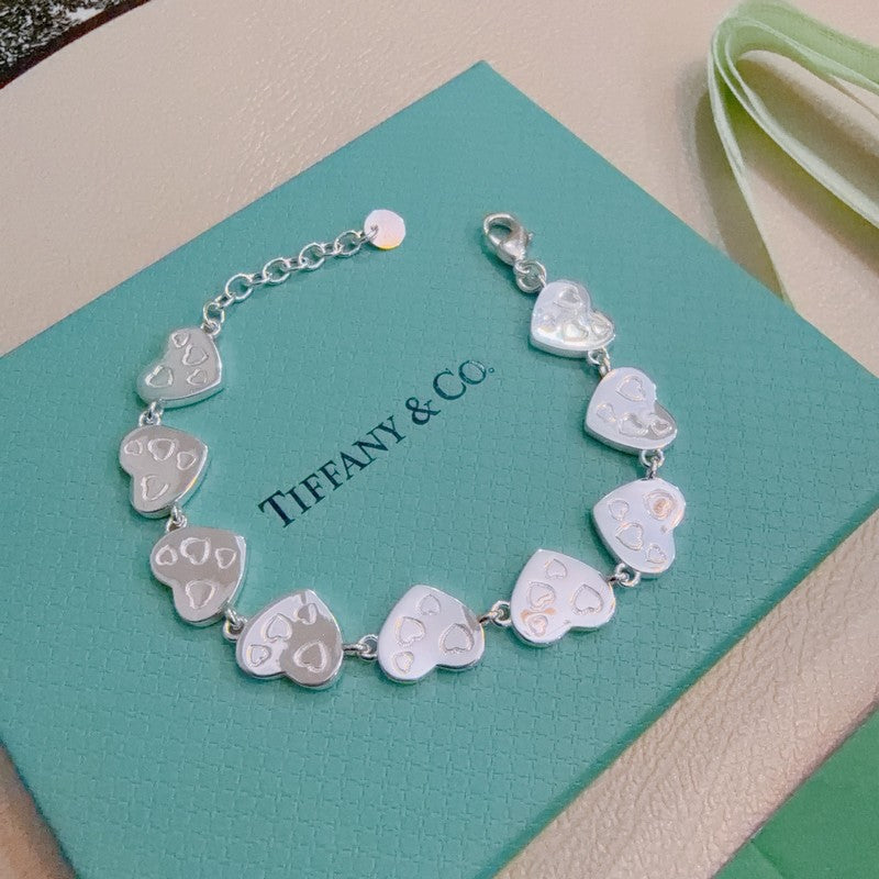 18K Tiffany Return to Blue Heart Tag Bracelet