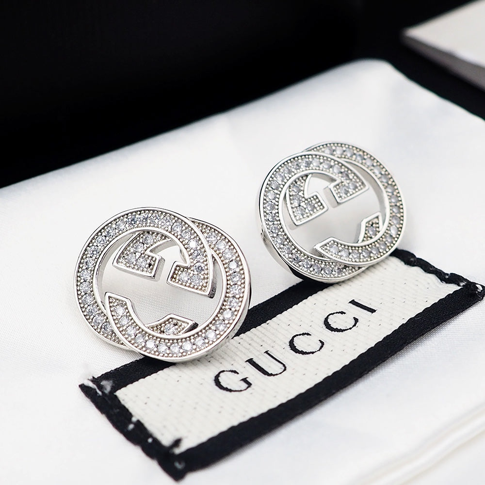 18K Gucci Double Diamonds Earrings