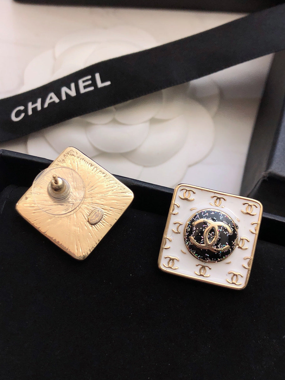 18K Chanel Vintage Earrings