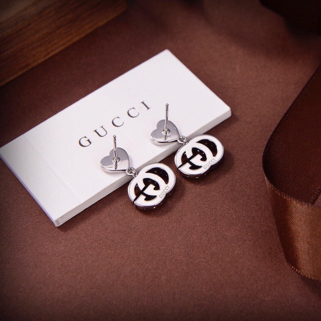 18K Gucci Double Running Earrings
