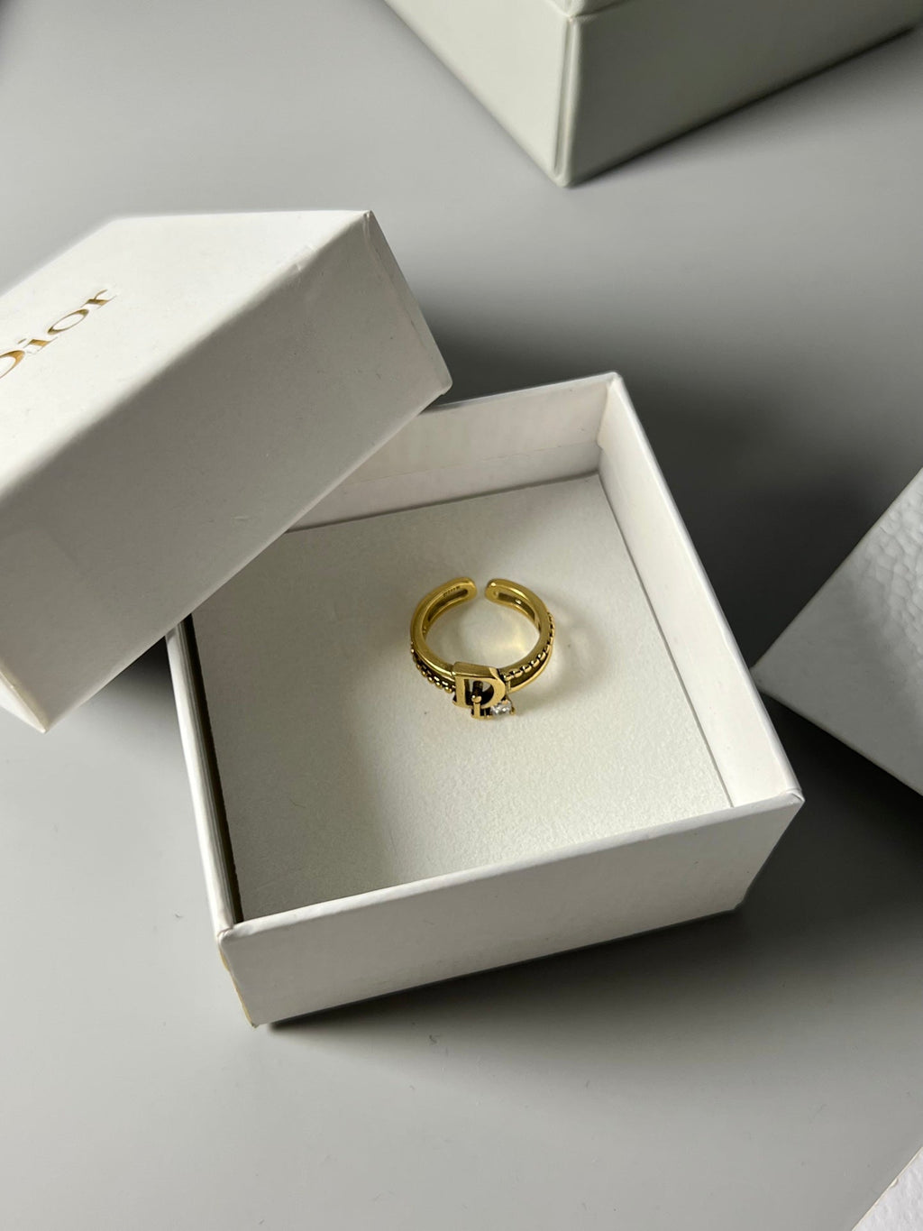 18K Dior Crystal Ring