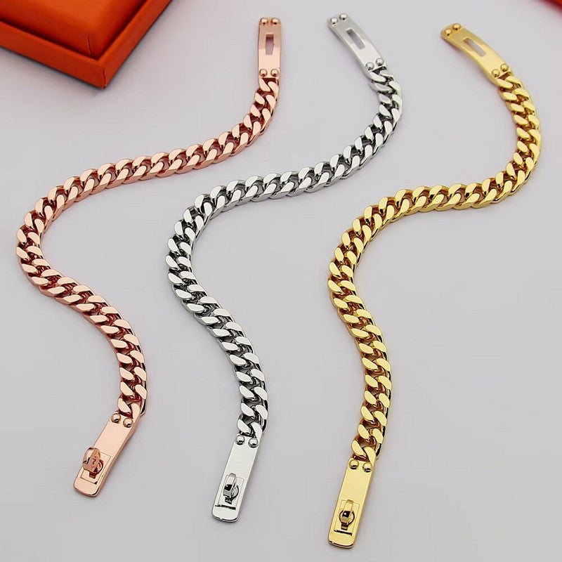 18K Hermes Kelly Chain Bracelet