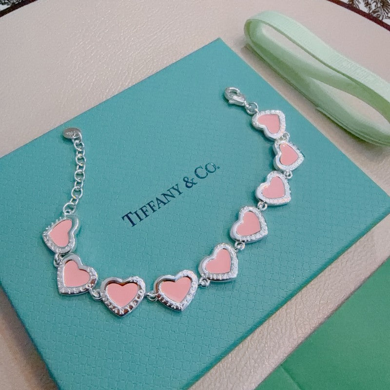 18K Tiffany Return to Pink Heart Tag Bracelet